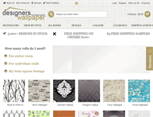 Tablet Screenshot of designerswallpaper.com